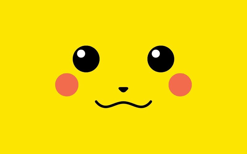 Pikachu Face — Yellow, Neutral