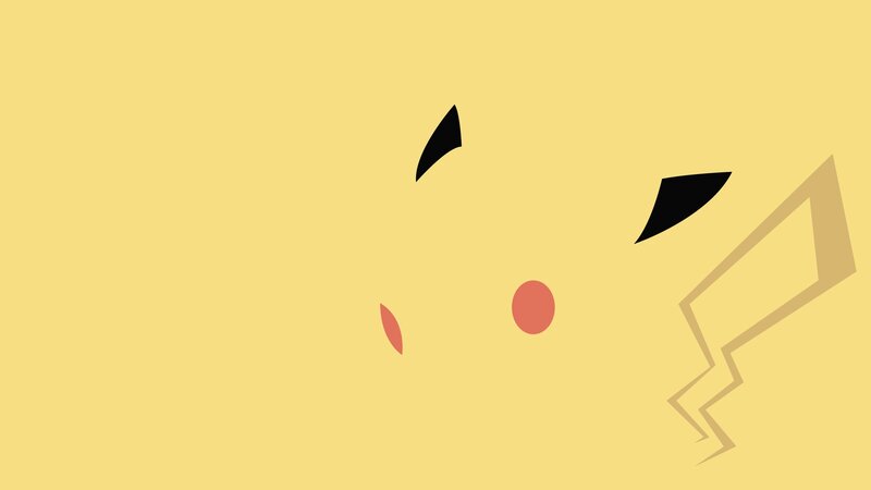 Pikachu Face — Yellow, Playful