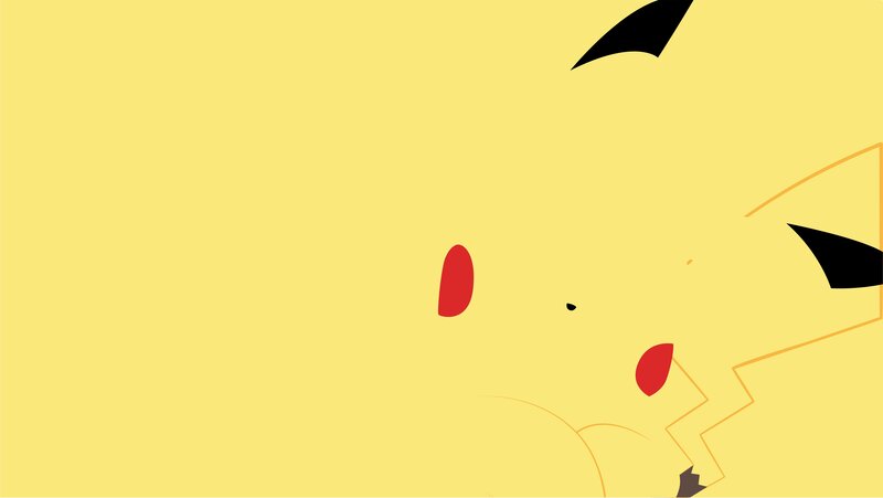 Pikachu Face — Yellow, Playful, Vector Art, Ears, Cheeks