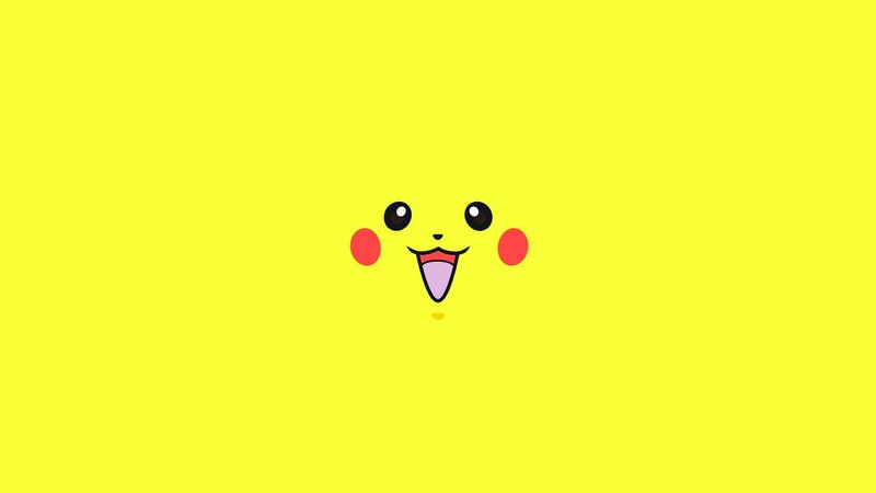Pikachu Face — Yellow, Playful, Vector Art