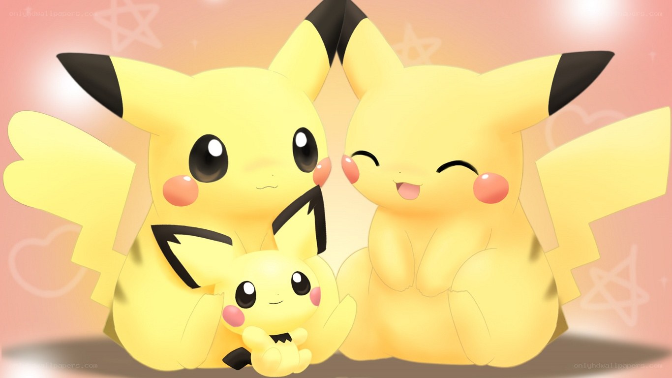 Pikachu family portrait