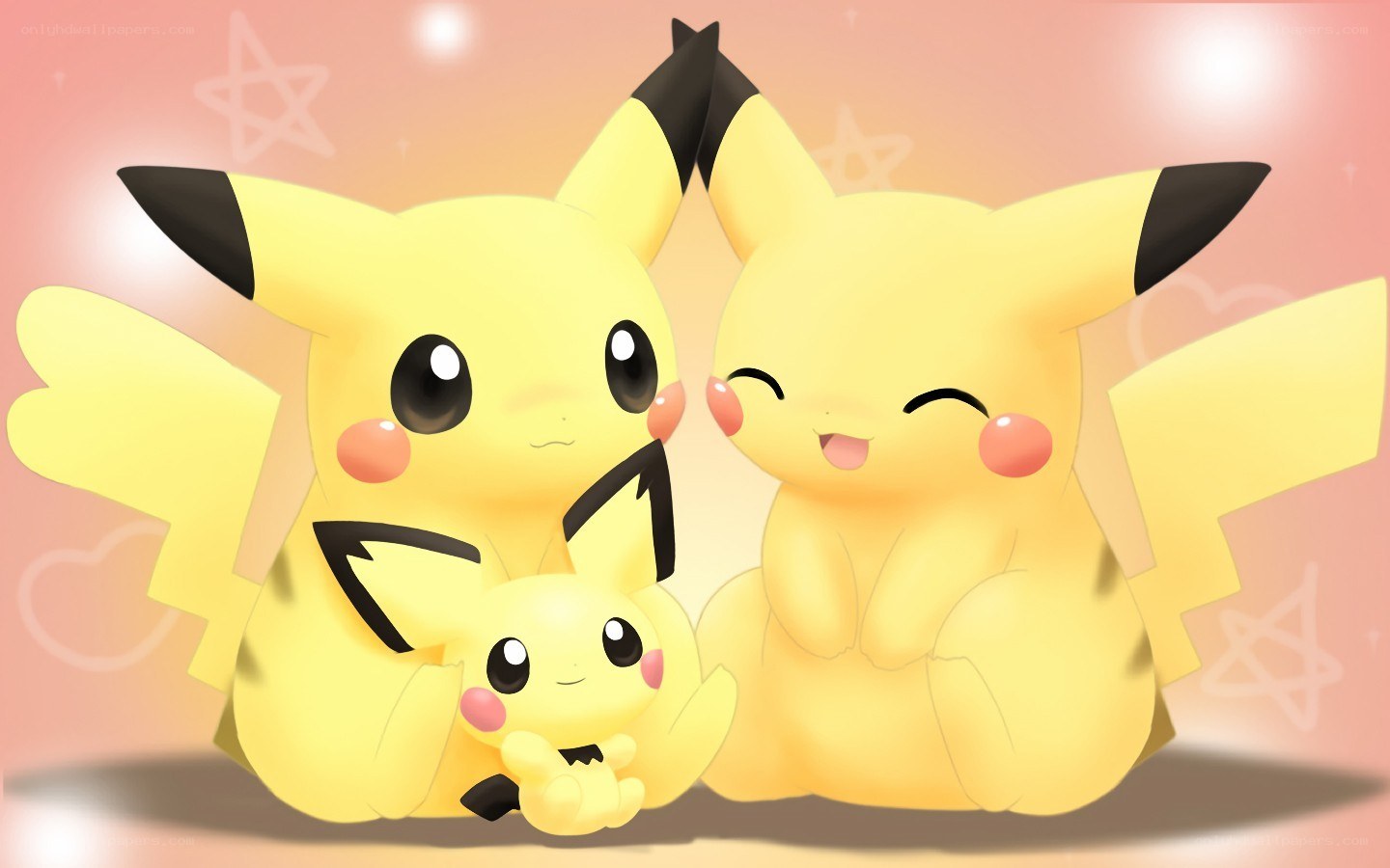 Pikachu family portrait