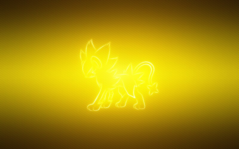 Pikachu glowing outline