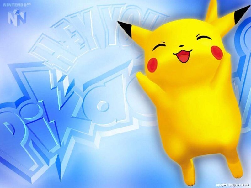 Pikachu happy and playful