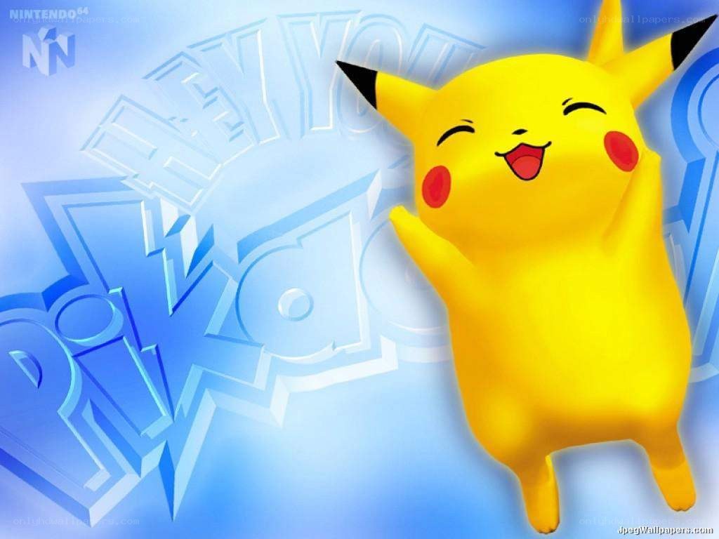 Pikachu happy and playful