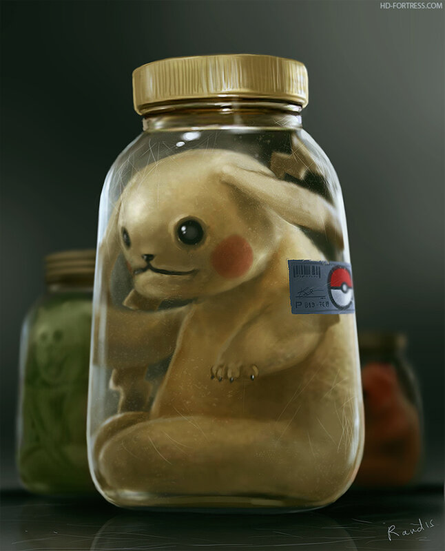 Pikachu in a Jar