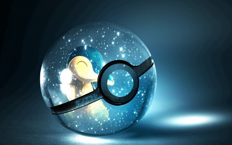 Pikachu in a Poké Ball — Blue