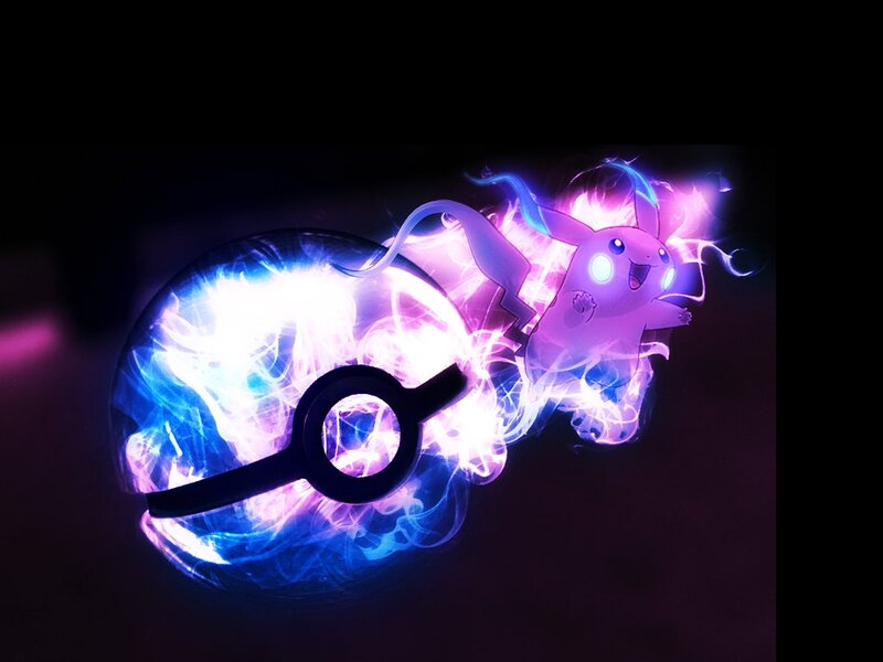 Pikachu in a Poké Ball — Purple