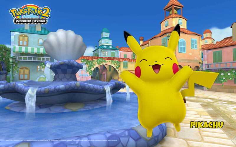 Pikachu in a Town