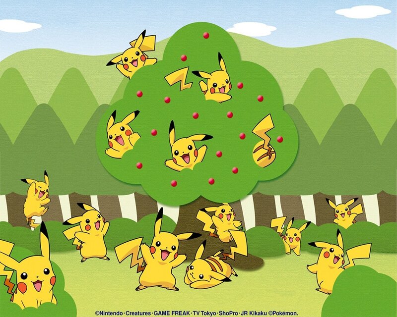 Pikachu in a tree