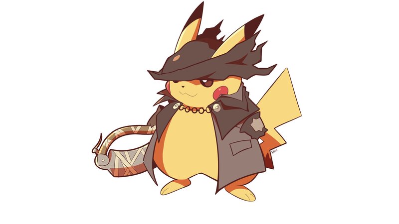 Pikachu in Detective Outfit
