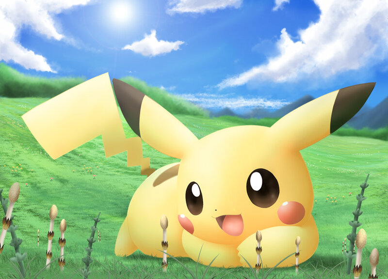Pikachu in Grass