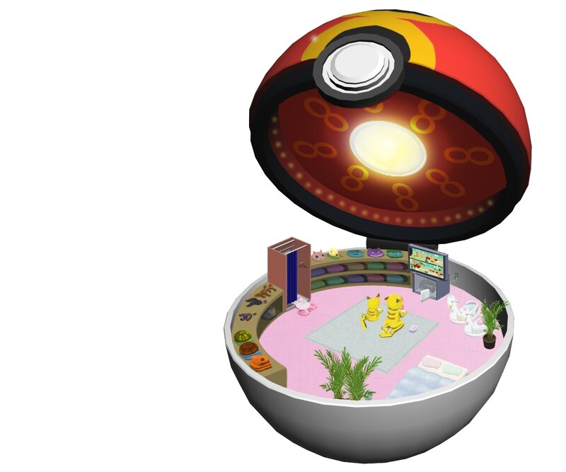 Pikachu in Poké Ball — Red