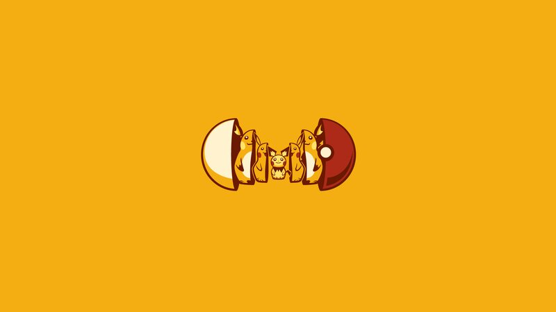 Pikachu in Poké Ball — Yellow