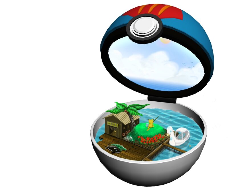 Pikachu in Pokeball — Blue