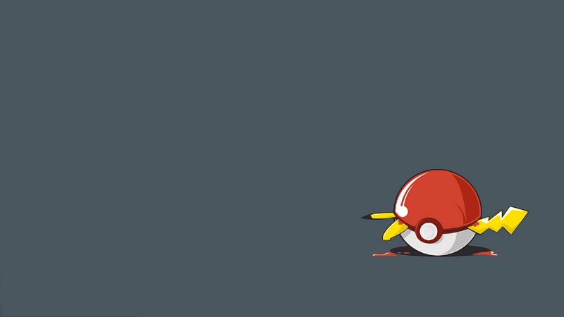 Pikachu in Pokeball — Gray