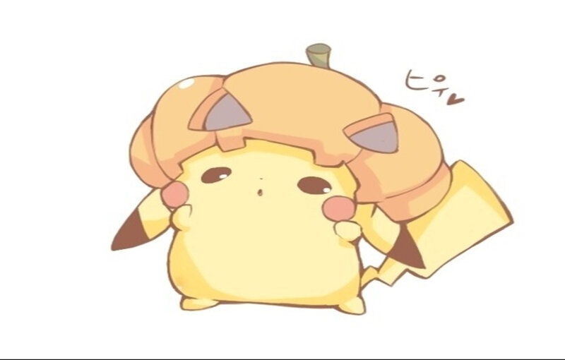 Pikachu in Pumpkin Hat