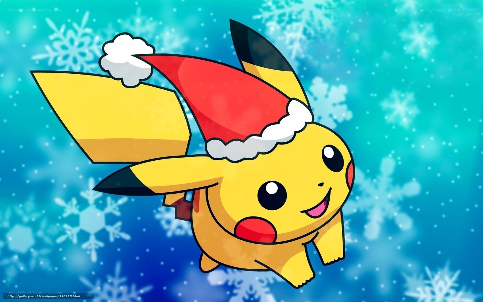 Pikachu in Santa hat