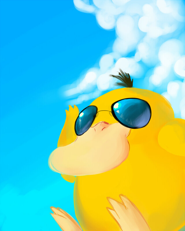 Pikachu in sunglasses