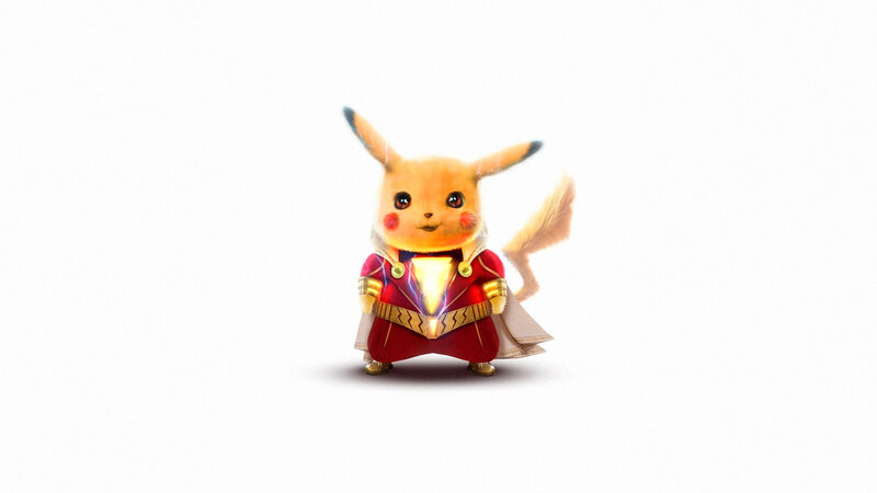 Pikachu in Superhero Costume