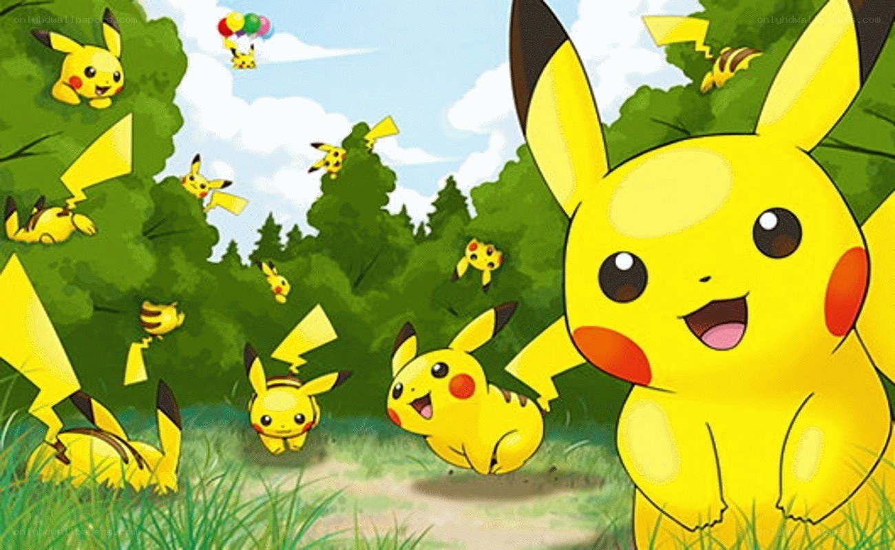 Pikachu in the forest