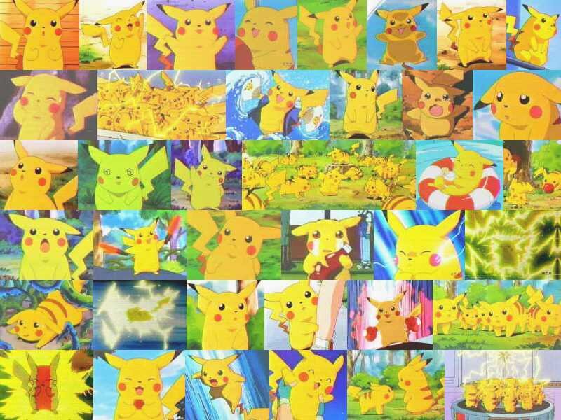 Pikachu in Various Scenes