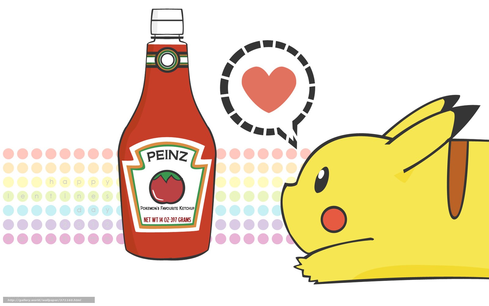 Pikachu loves ketchup