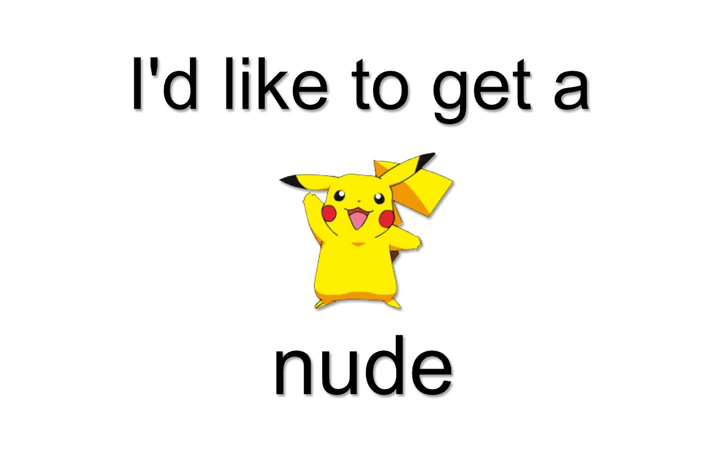 Pikachu meme with text