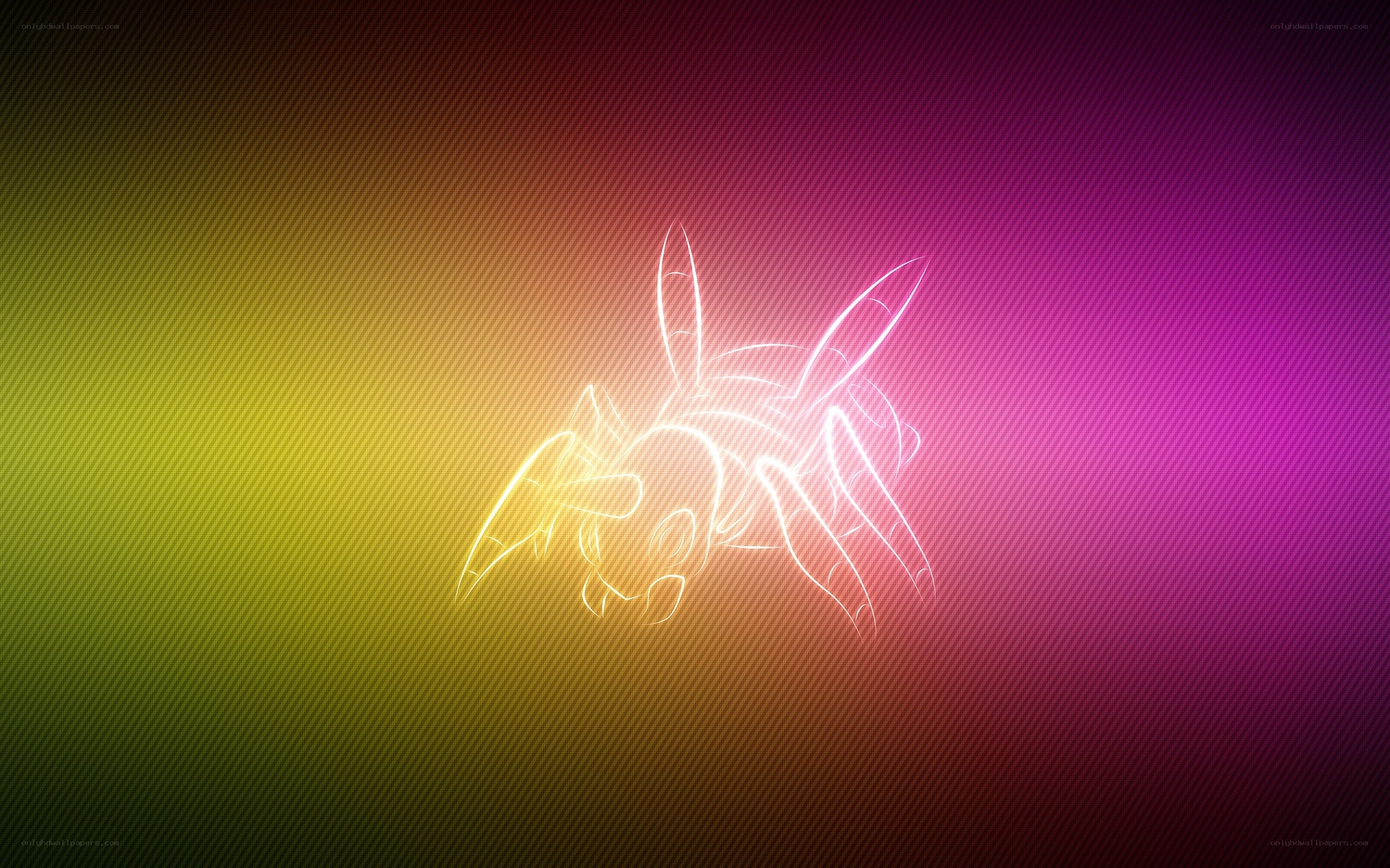 Pikachu neon outline