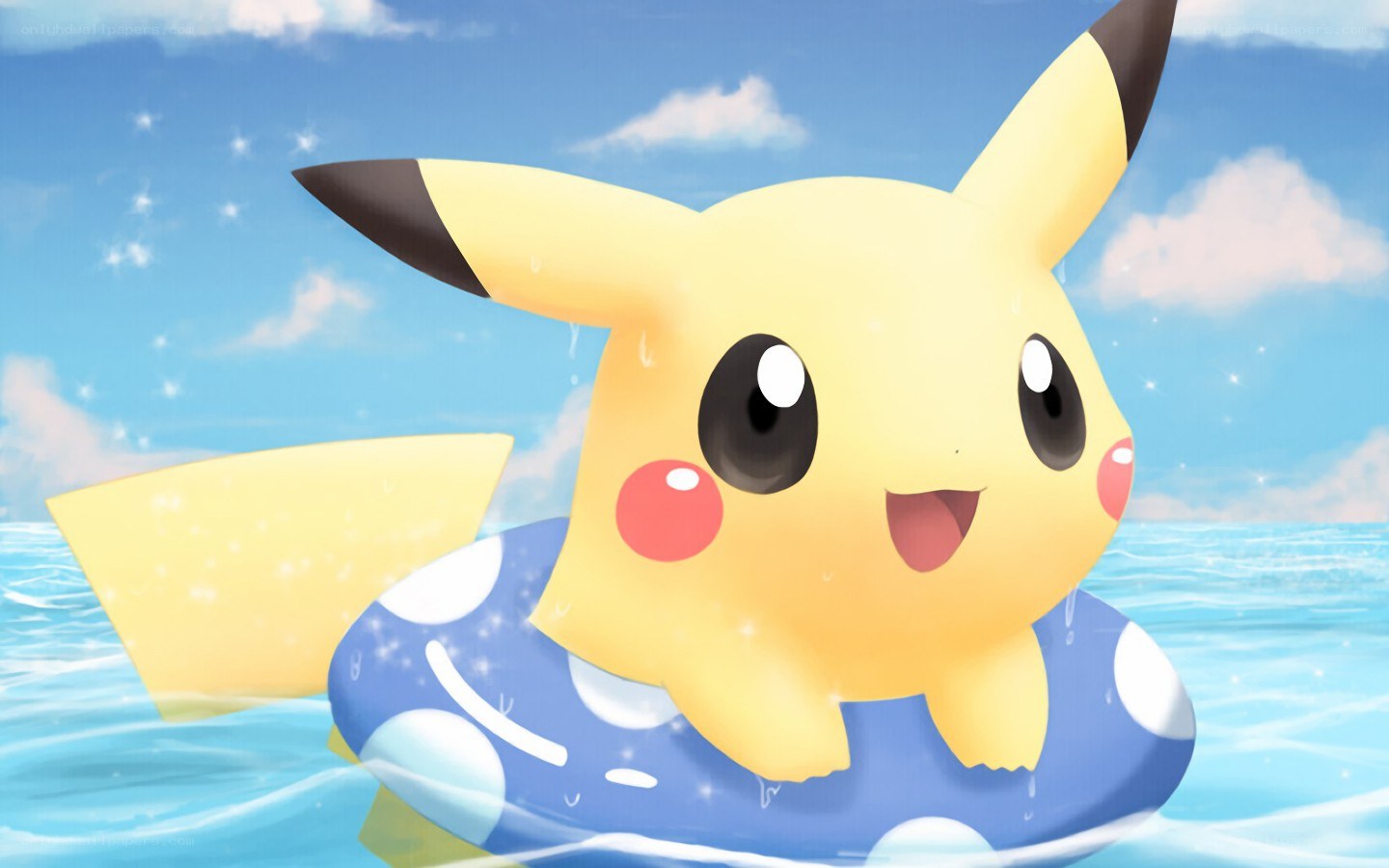Pikachu on a float