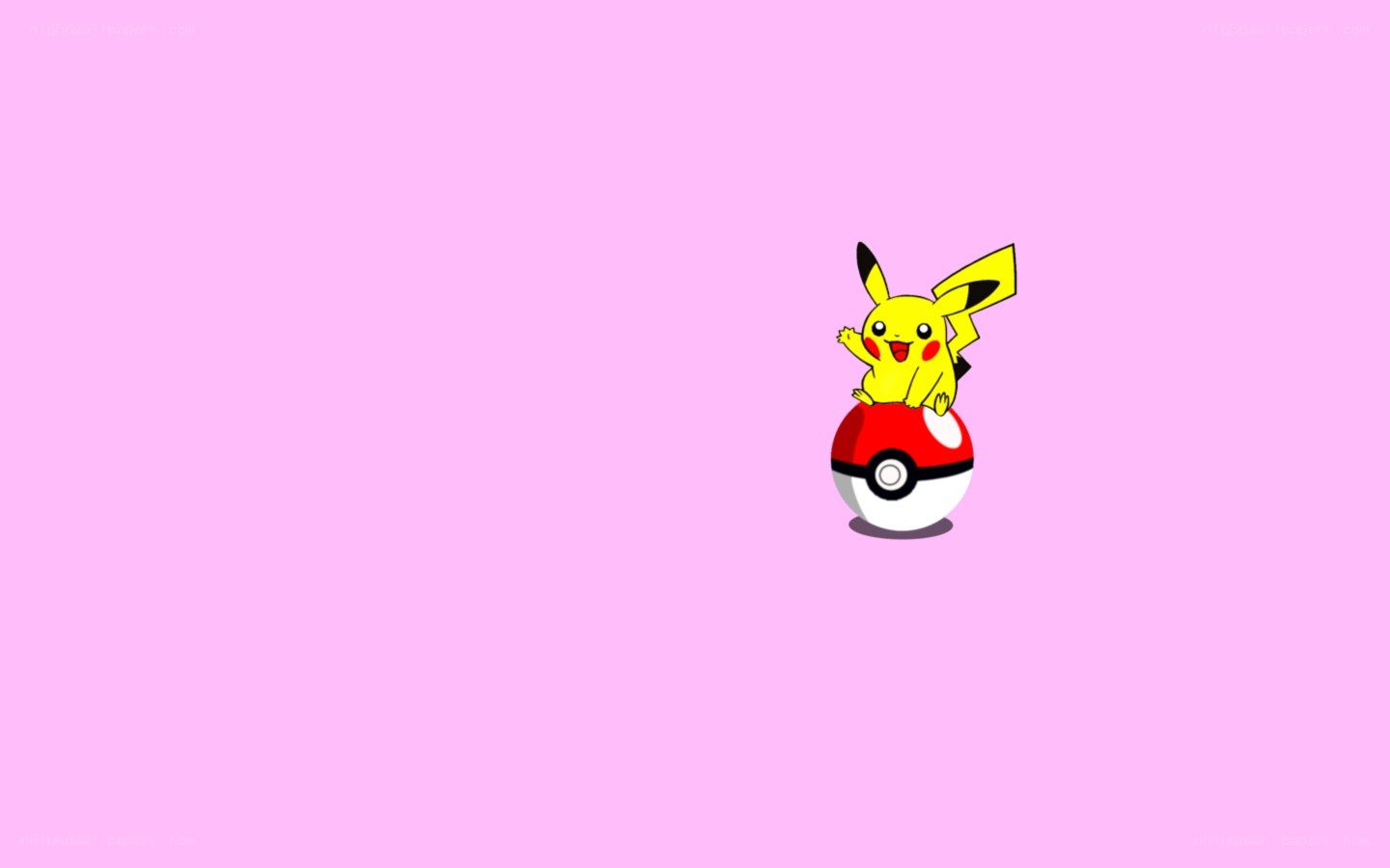 Pikachu on a Poké Ball