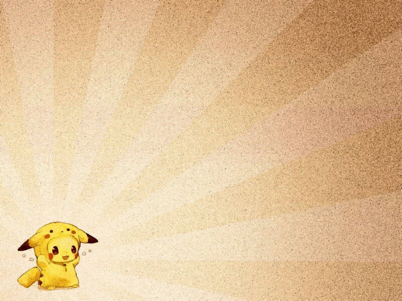 Pikachu on a sandy background