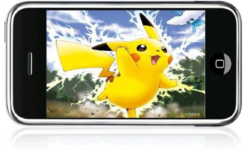 Pikachu on a Smartphone