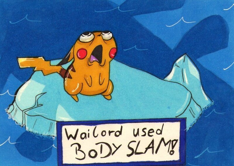Pikachu on an iceberg