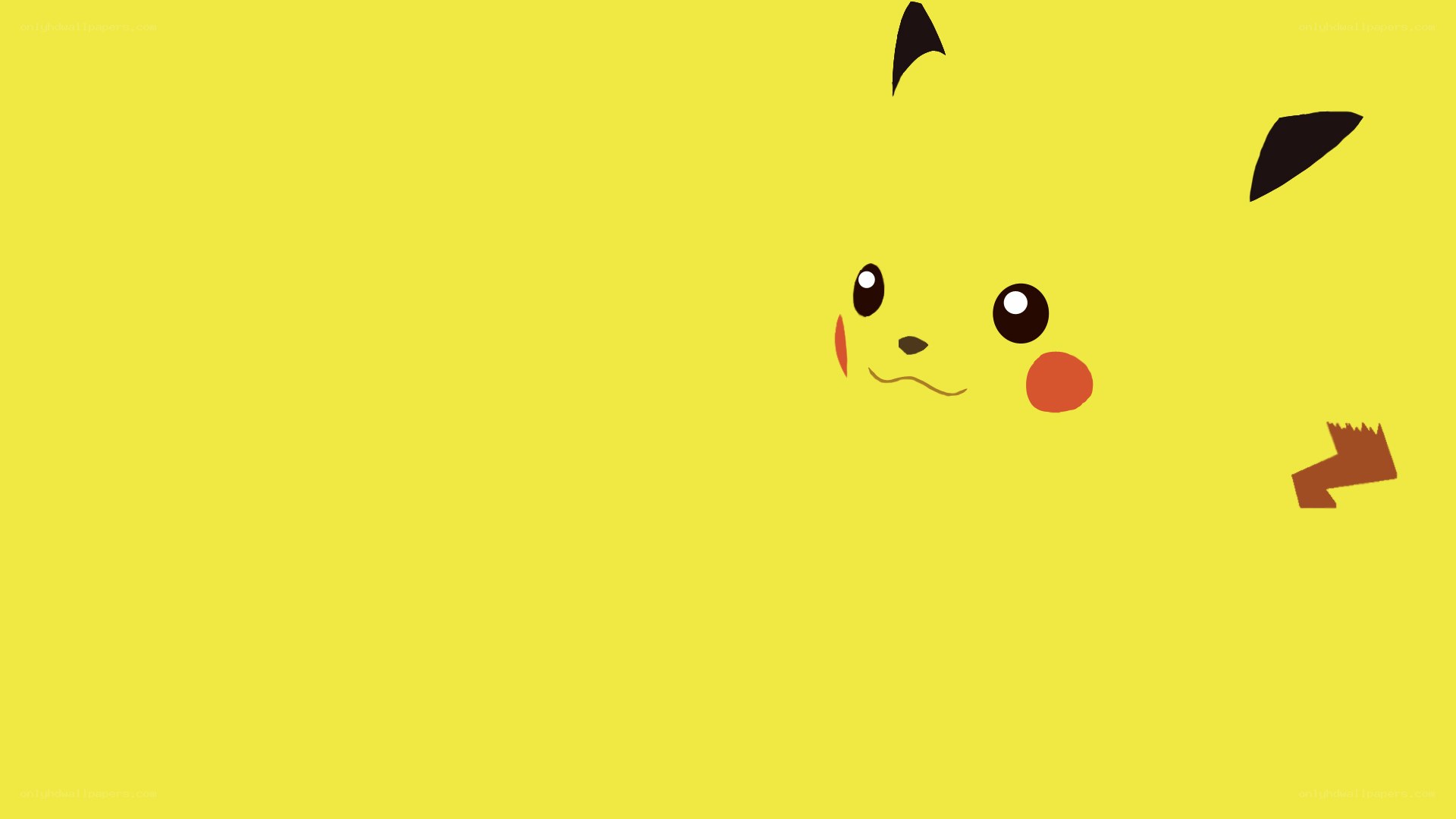 Pikachu peeking out