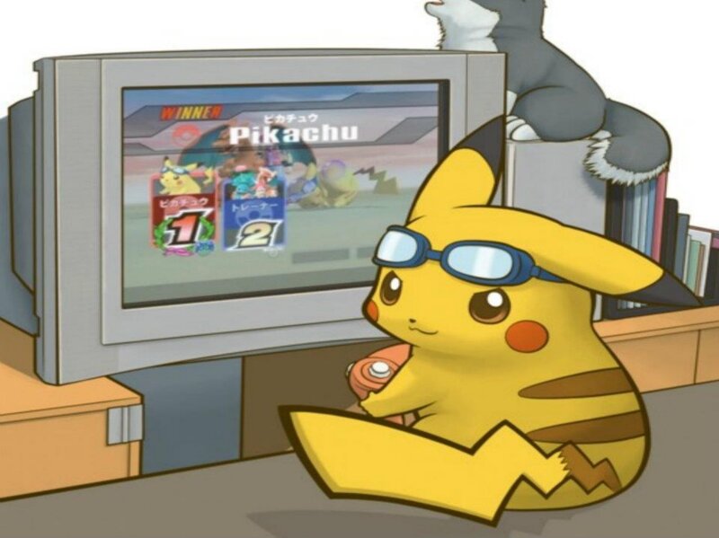 Pikachu Playing Game