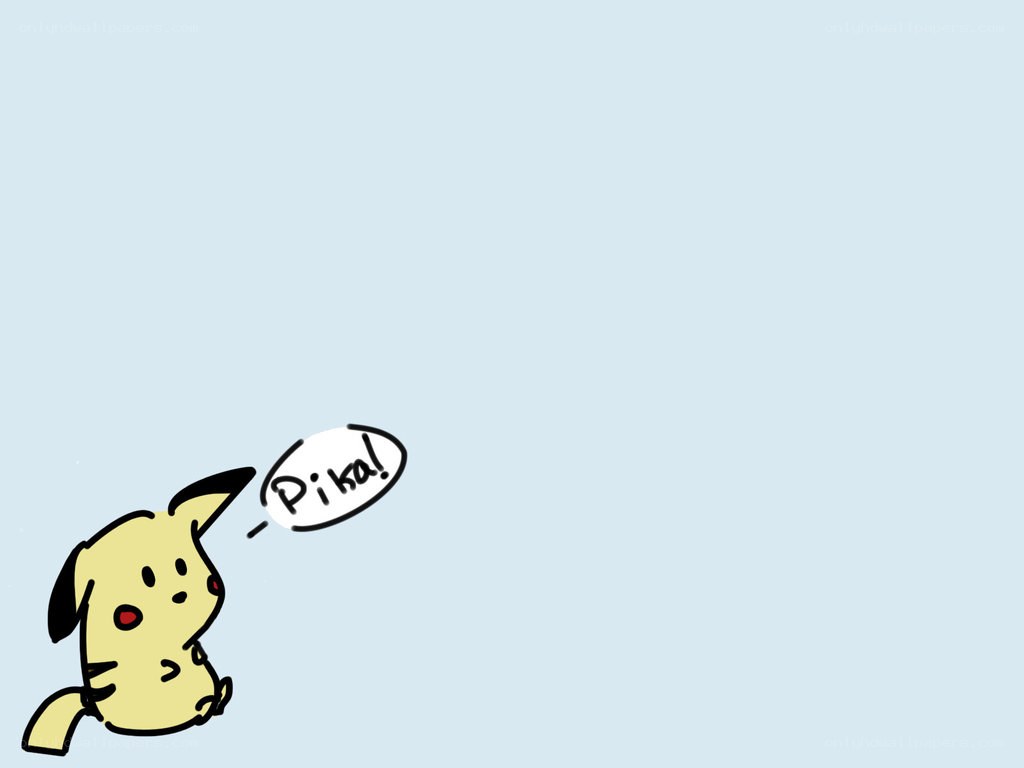 Pikachu saying Pika!
