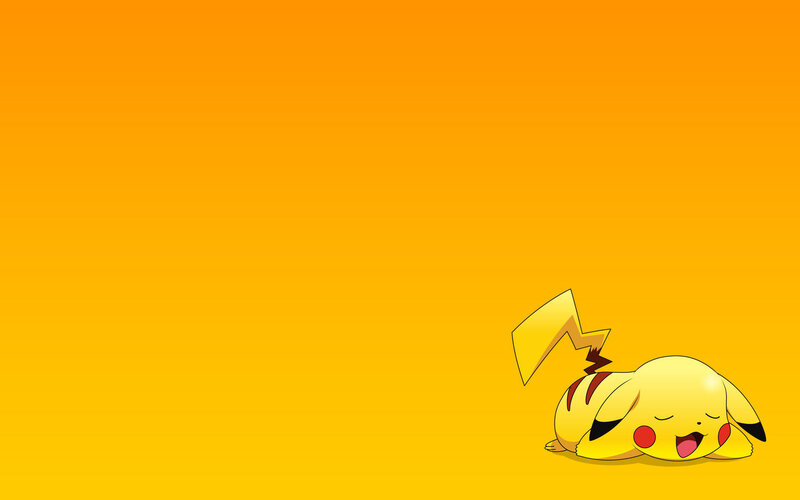 Pikachu sleeping peacefully