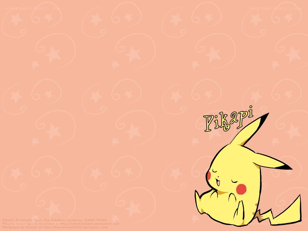 Pikachu sleeping wallpaper