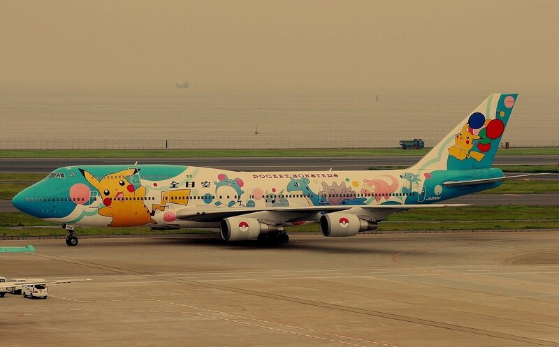 Pikachu-themed Airplane