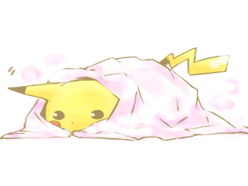Pikachu under Blanket