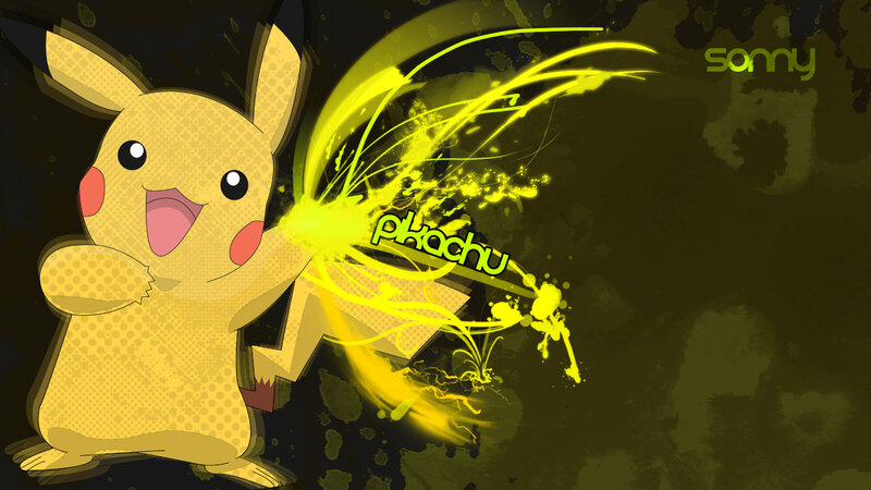 Pikachu using Thunderbolt