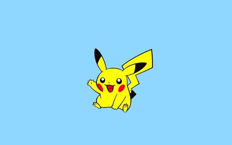 Pikachu waving happily