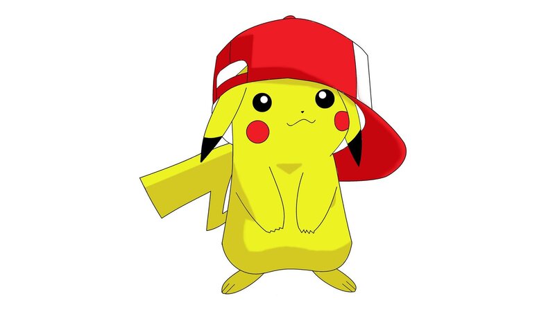 Pikachu wearing a red cap