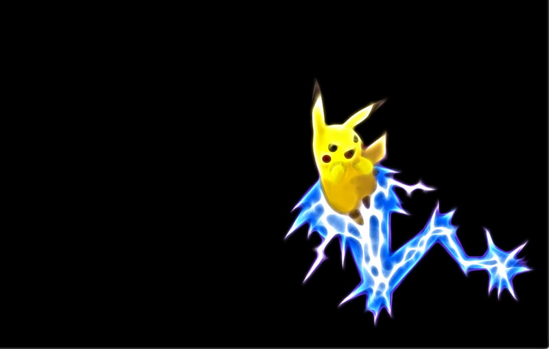 Pikachu with electric aura