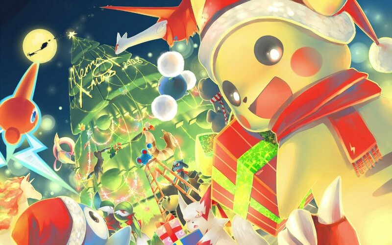 Pikachu with Gifts