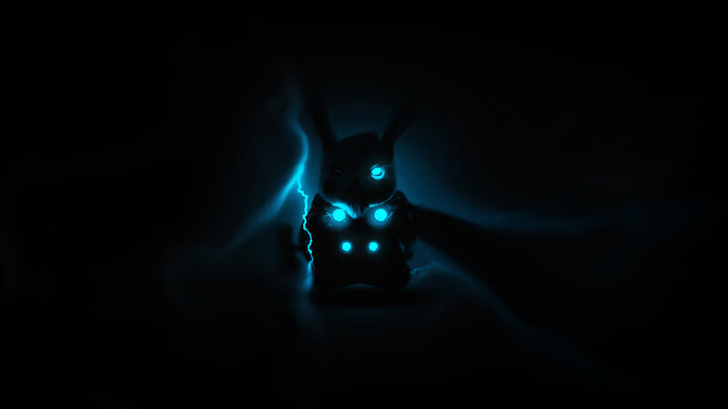 Pikachu with Glowing Eyes