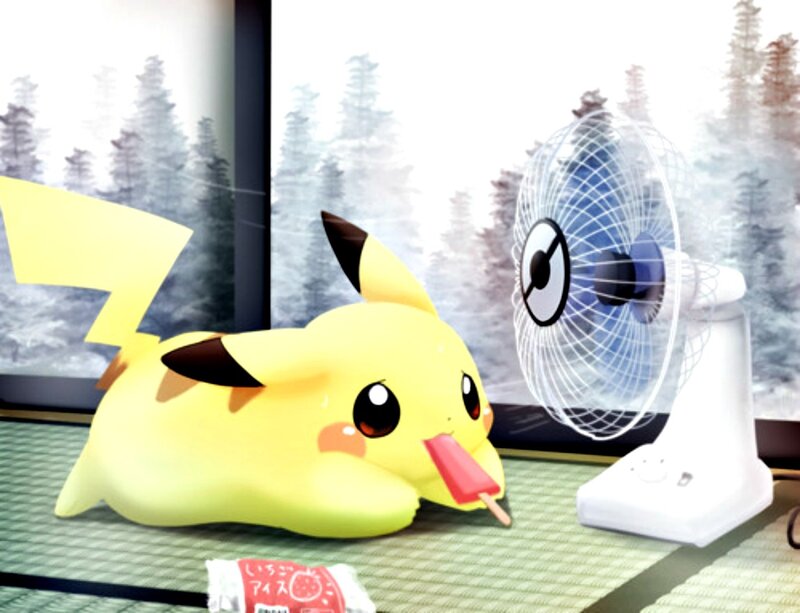 Pikachu with Ice Pop
