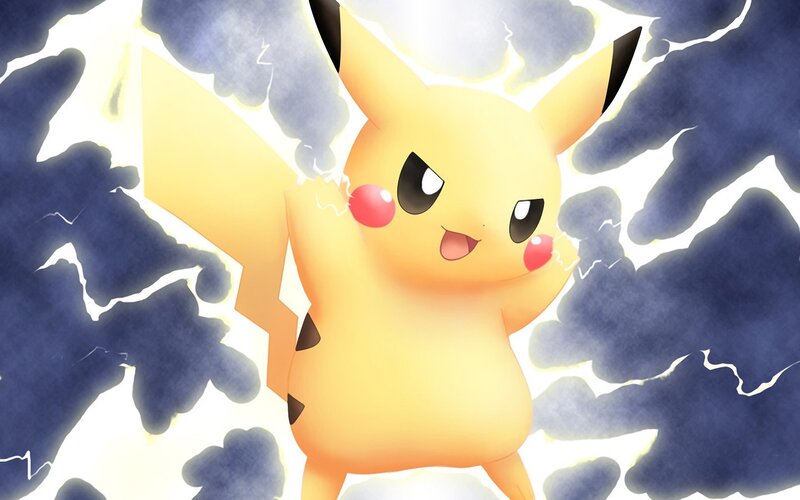 Pikachu with lightning