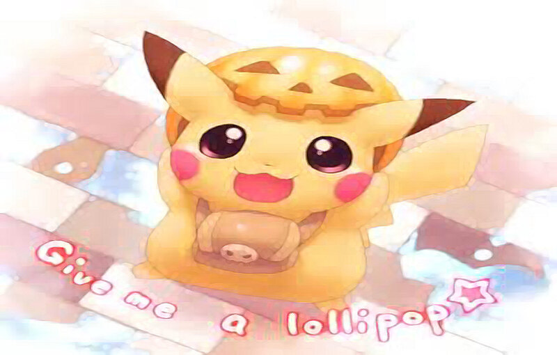 Pikachu with Pumpkin Hat — Yellow
